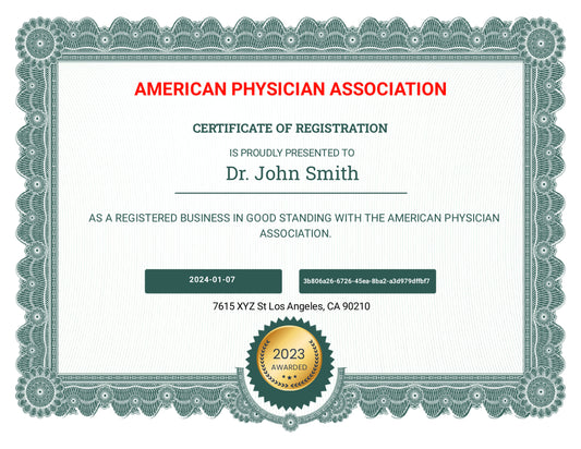 American Physician Association Annual Membership