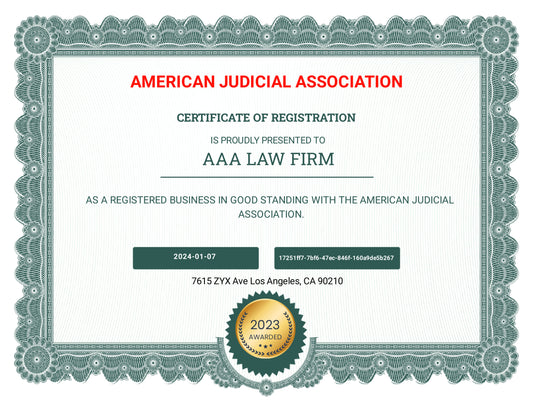 American Judicial Association Annual Membership